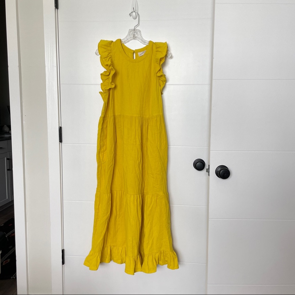 Yellow maxi dress